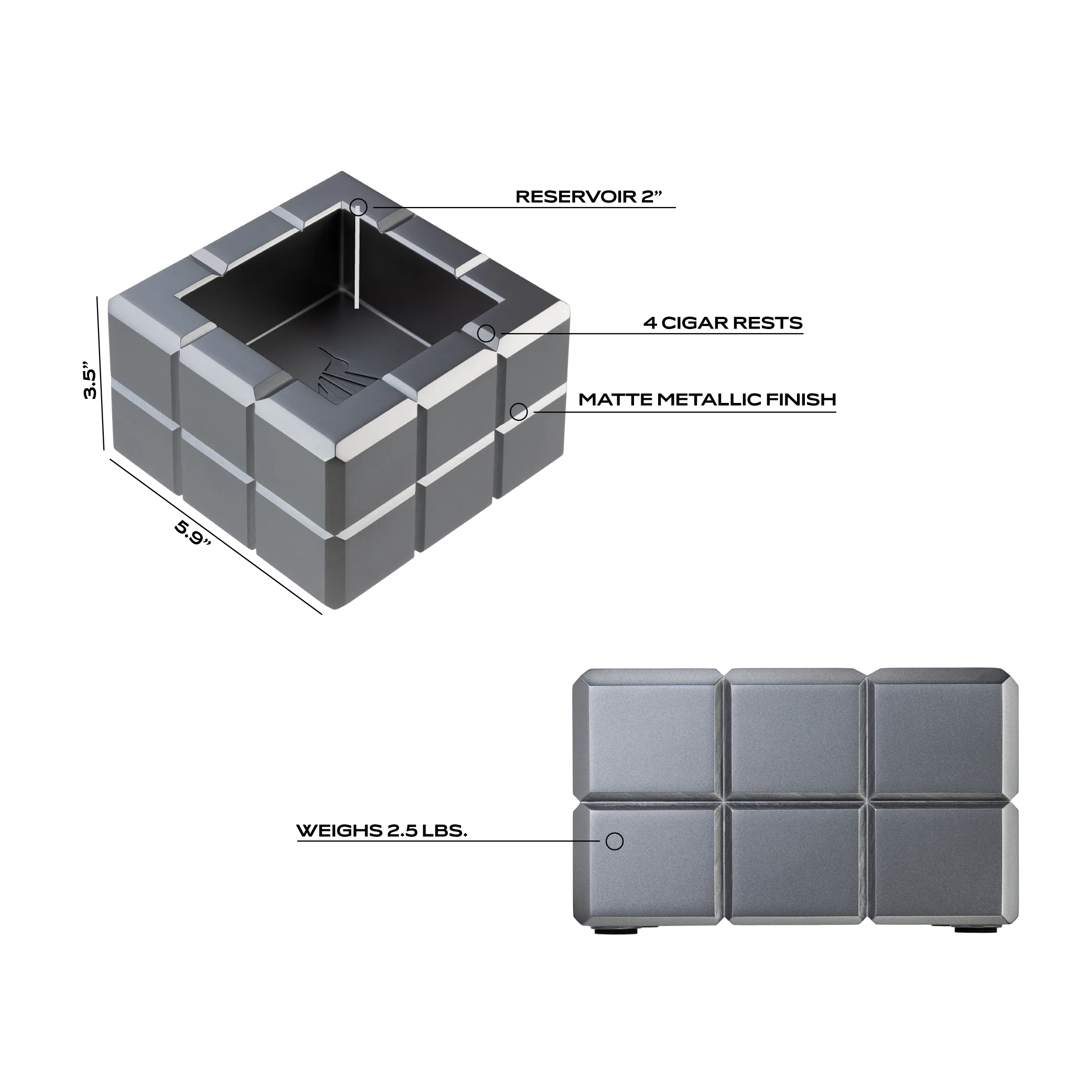 Heritage Cube Ashtray - Image 10